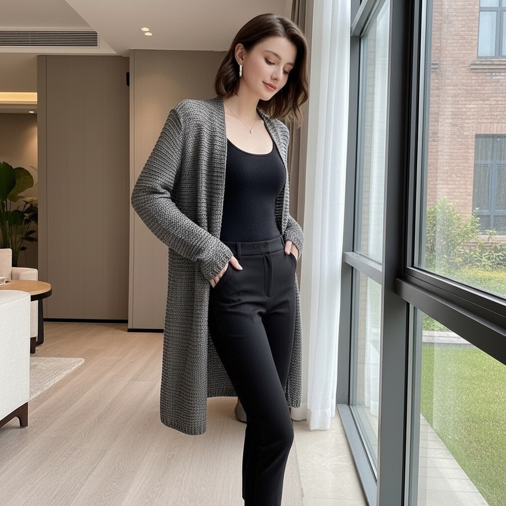 Eileen Fisher Linen Metallic Open Knit Sweater Size S